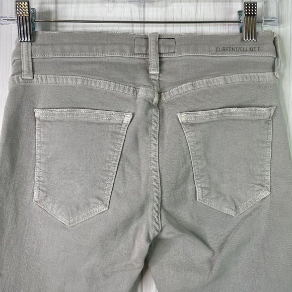 Current Elliot The Stiletto Skinny Jeans Gray Raw Released Hem Size 26 - Picture 3 of 7